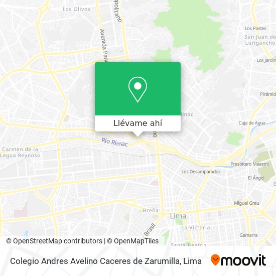 Mapa de Colegio Andres Avelino Caceres de Zarumilla