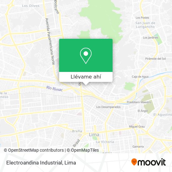 Mapa de Electroandina Industrial