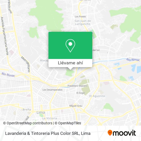 Mapa de Lavanderia & Tintoreria Plus Color SRL