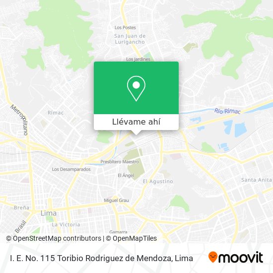 Mapa de I. E. No. 115 Toribio Rodriguez de Mendoza