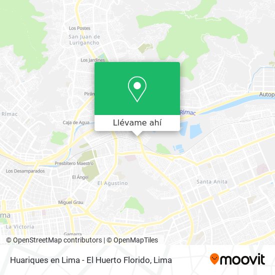 Mapa de Huariques en Lima - El Huerto Florido