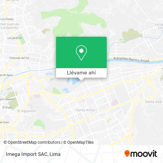 Mapa de Imega Import SAC