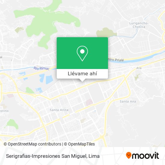 Mapa de Serigrafias-Impresiones San Miguel