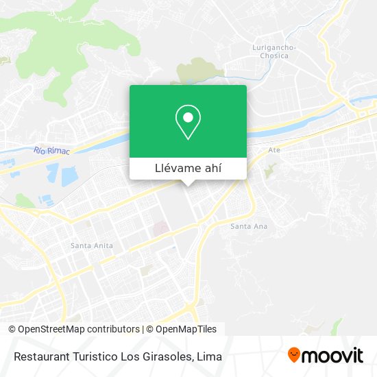 Mapa de Restaurant Turistico Los Girasoles
