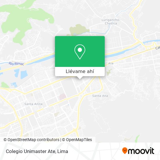 Mapa de Colegio Unimaster Ate