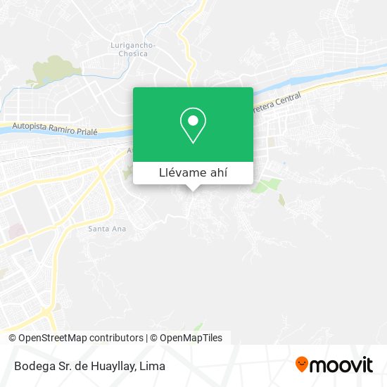 Mapa de Bodega Sr. de Huayllay