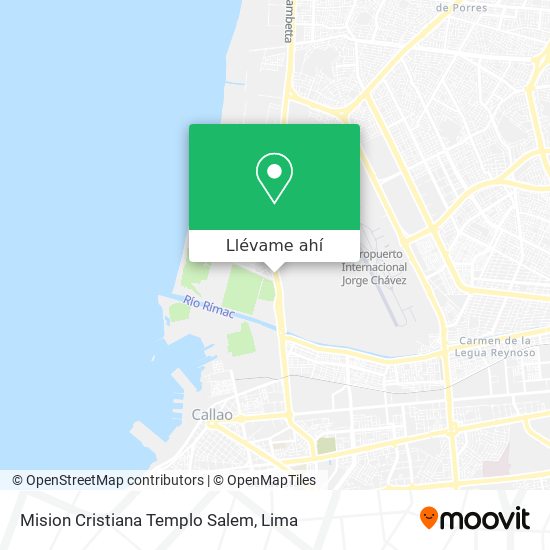 Mapa de Mision Cristiana Templo Salem