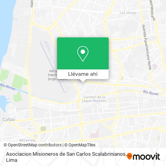 Mapa de Asociacion Misioneros de San Carlos Scalabrinianos