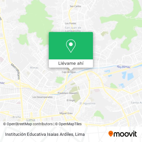 Mapa de Institución Educativa Isaías Ardiles