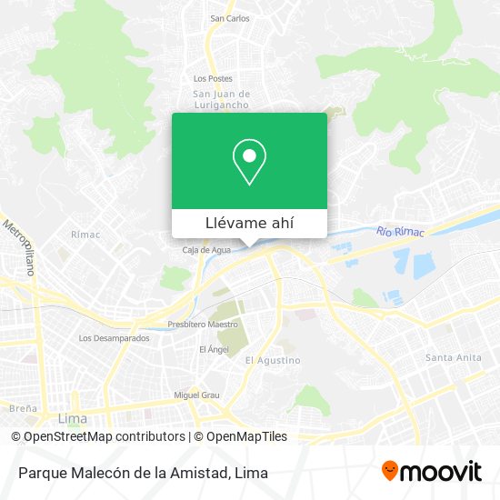 Mapa de Parque Malecón de la Amistad