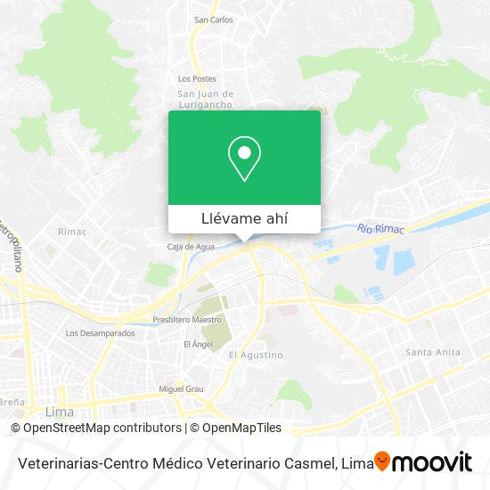 Mapa de Veterinarias-Centro Médico Veterinario Casmel