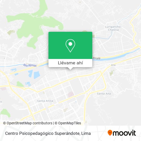 Mapa de Centro Psicopedagógico Superándote