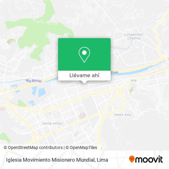 Mapa de Iglesia Movimiento Misionero Mundial