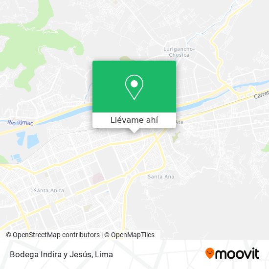 Mapa de Bodega Indira y Jesús