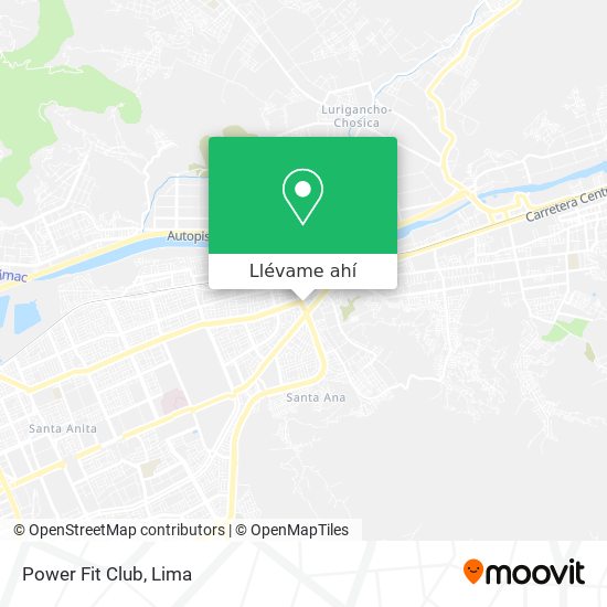 Mapa de Power Fit Club