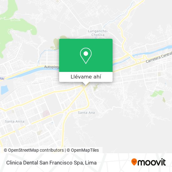 Mapa de Clinica Dental San Francisco Spa