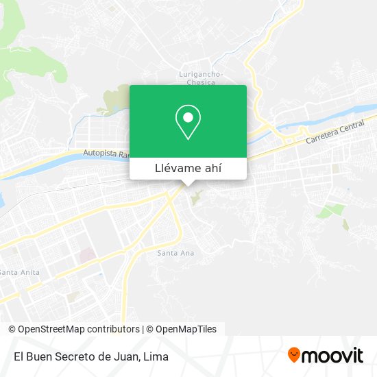 Mapa de El Buen Secreto de Juan