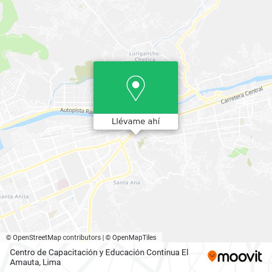 Mapa de Centro de Capacitación y Educación Continua El Amauta