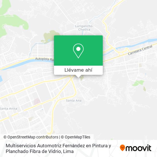 Mapa de Multiservicios Automotriz Fernández en Pintura y Planchado Fibra de Vidrio