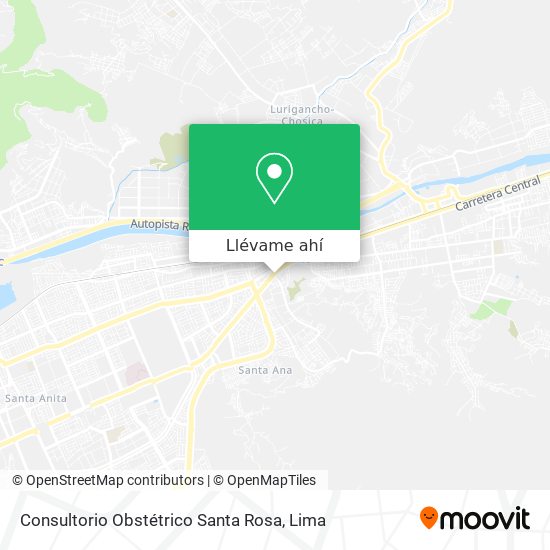 Mapa de Consultorio Obstétrico Santa Rosa