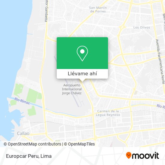 Mapa de Europcar Peru