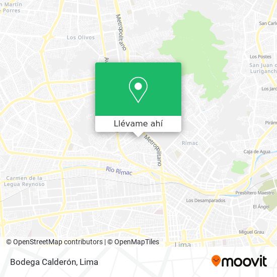 Mapa de Bodega Calderón