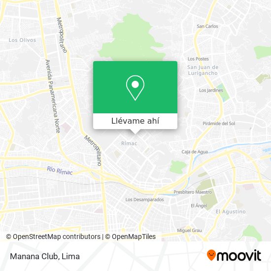 Mapa de Manana Club