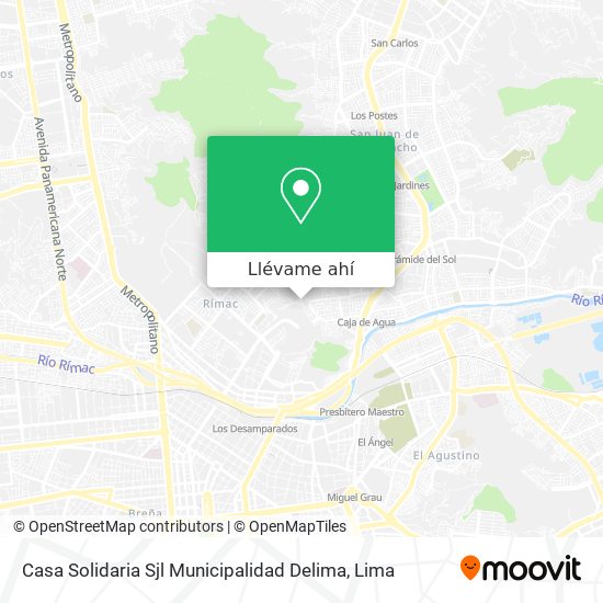 Mapa de Casa Solidaria Sjl Municipalidad Delima