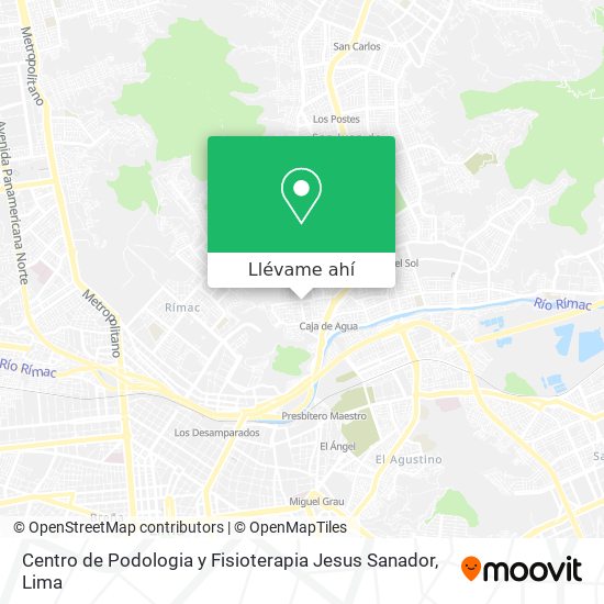 Mapa de Centro de Podologia y Fisioterapia Jesus Sanador
