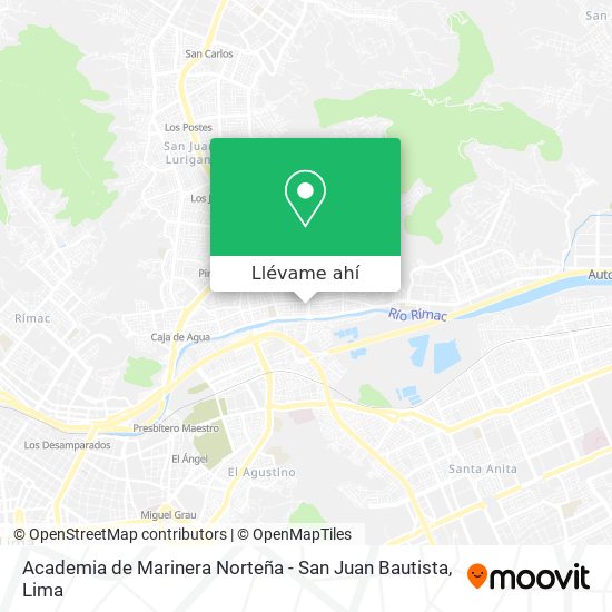 Mapa de Academia de Marinera Norteña - San Juan Bautista