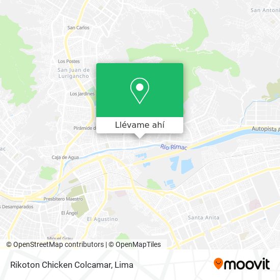 Mapa de Rikoton Chicken Colcamar