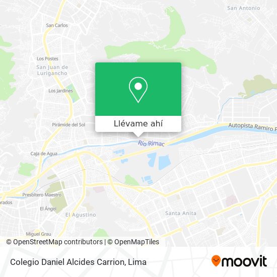 Mapa de Colegio Daniel Alcides Carrion