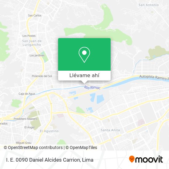 Mapa de I. E. 0090 Daniel Alcides Carrion