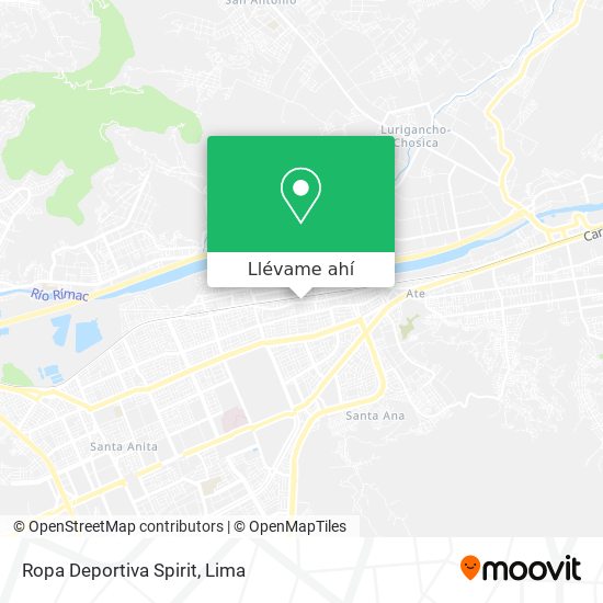 Mapa de Ropa Deportiva Spirit