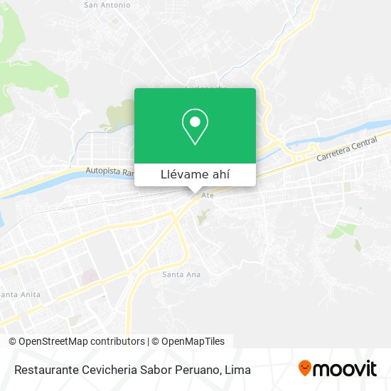 Mapa de Restaurante Cevicheria Sabor Peruano