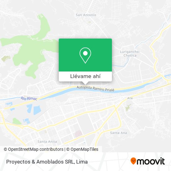 Mapa de Proyectos & Amoblados SRL