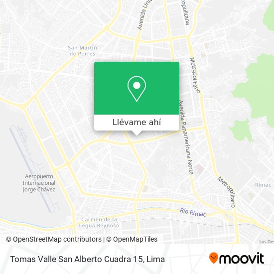Mapa de Tomas Valle San Alberto Cuadra 15