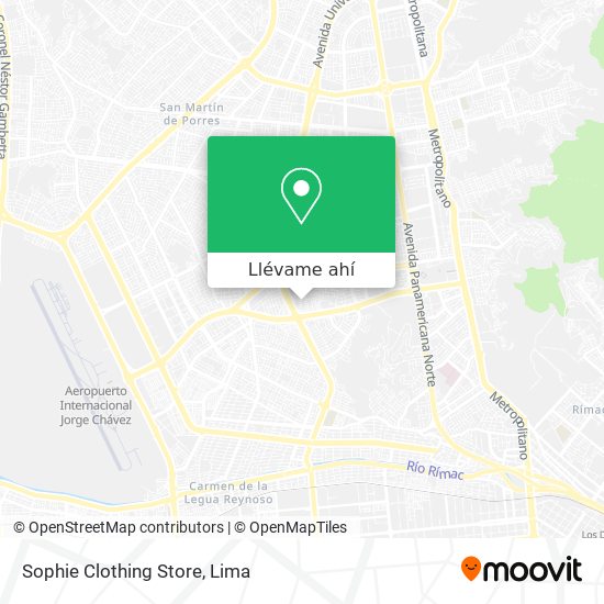 Mapa de Sophie Clothing Store