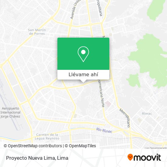 Mapa de Proyecto Nueva Lima