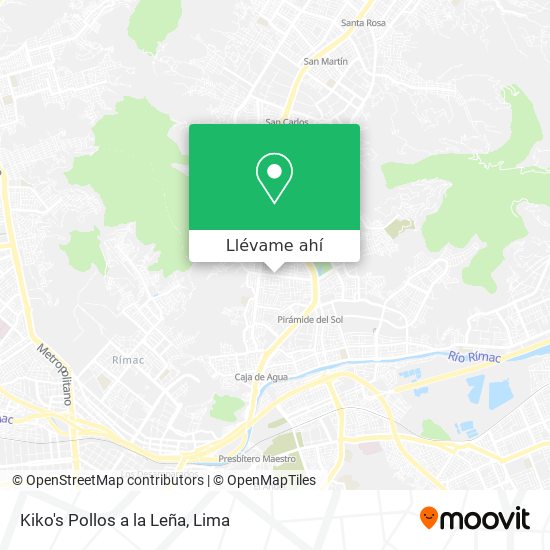 Mapa de Kiko's Pollos a la Leña