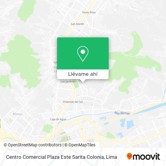 Mapa de Centro Comercial Plaza Este Sarita Colonia