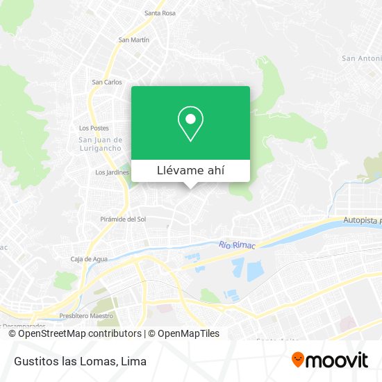 Mapa de Gustitos las Lomas