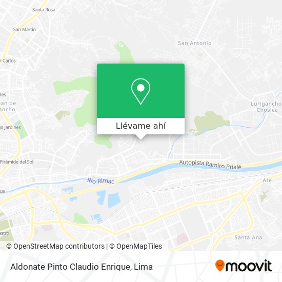 Mapa de Aldonate Pinto Claudio Enrique