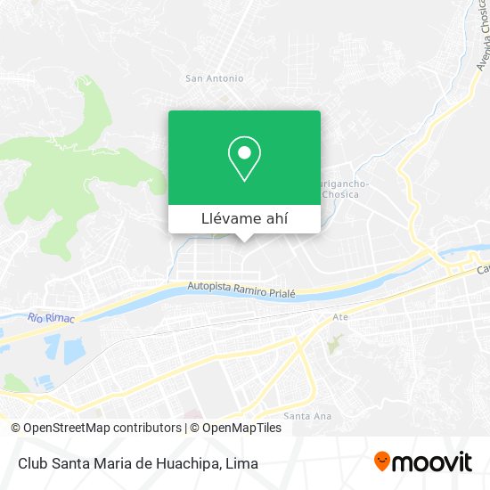 Mapa de Club Santa Maria de Huachipa