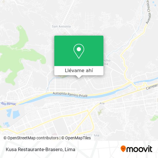 Mapa de Kusa Restaurante-Brasero