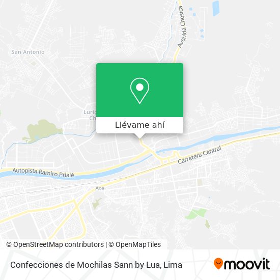 Mapa de Confecciones de Mochilas Sann by Lua