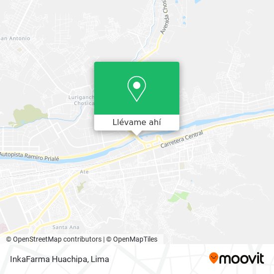 Mapa de InkaFarma Huachipa