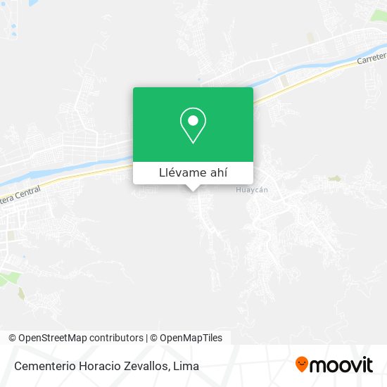 Mapa de Cementerio Horacio Zevallos