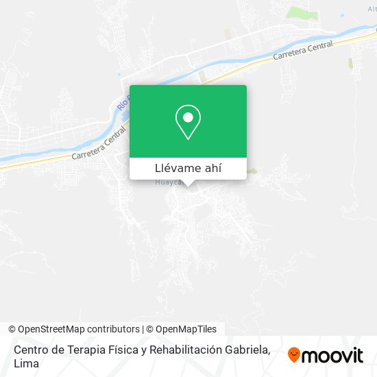 Mapa de Centro de Terapia Física y Rehabilitación Gabriela