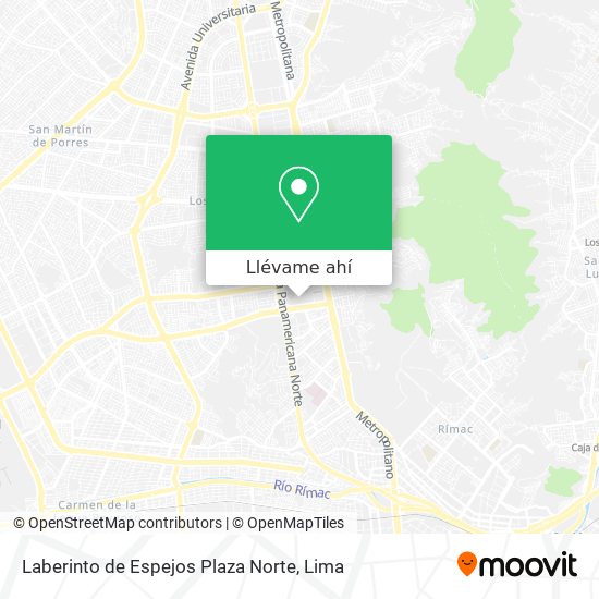 Mapa de Laberinto de Espejos Plaza Norte